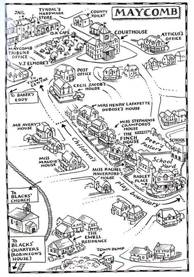 Map of Maycomb